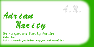 adrian marity business card